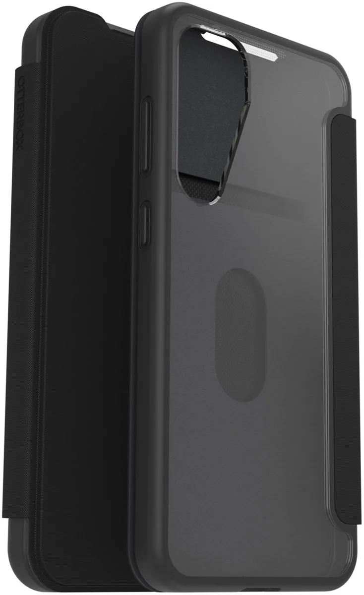 React Folio - Hoesje Geschikt voor Samsung Galaxy S25 Plus - Book Case met Pasjeshouder voor 1 Pasje von OtterBox in Schwarz – Produktfoto