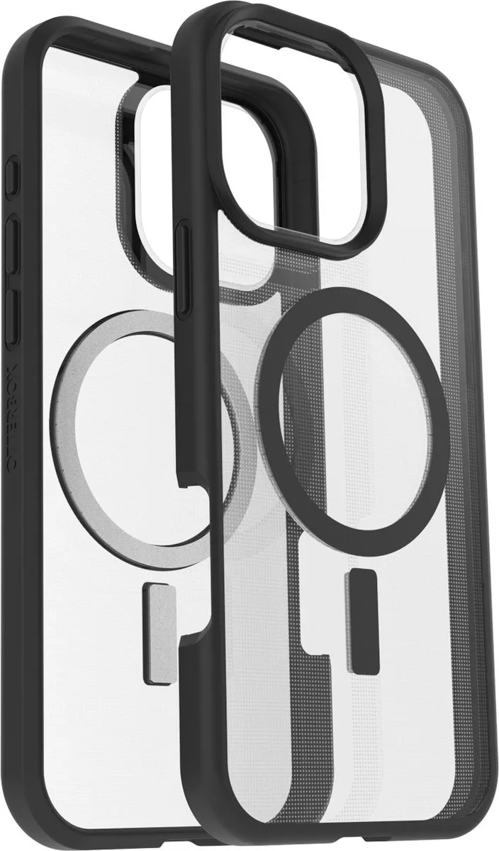 React Hoesje - Geschikt voor Apple iPhone 16 Pro - Compatibel met MagSafe - Zwart fra OtterBox i Black crystal – produktbillede