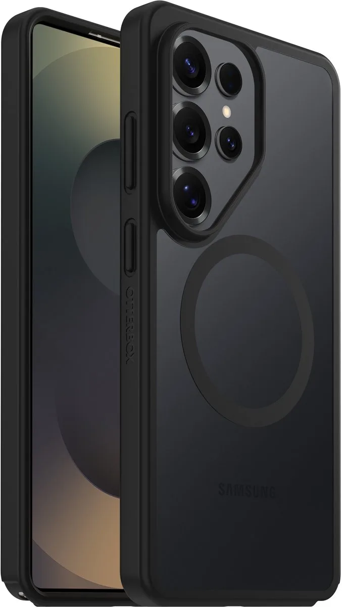 React Hoesje Geschikt voor Samsung Galaxy S26 Ultra | Compatibel met MagSafe / Qi2 | Back Cover Transparant von OtterBox in Schwarz – Produktfoto