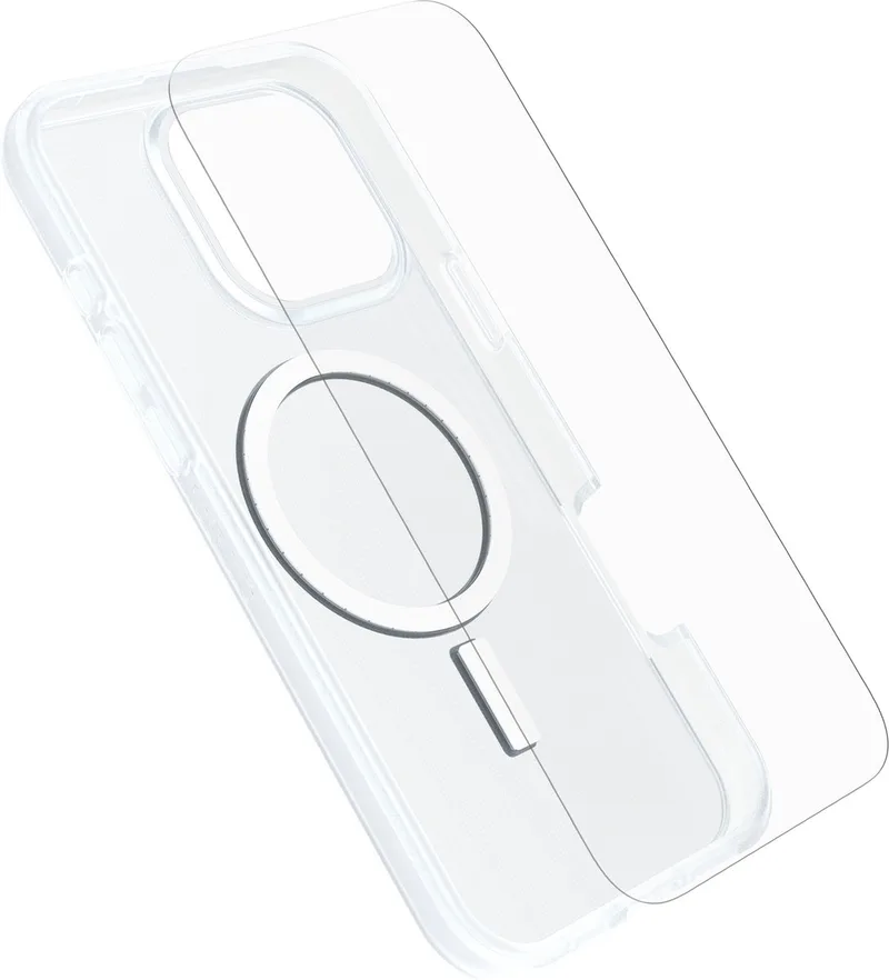 React Mag + Glass geschikt voor iPhone 16 Pro Max Hoesje van OtterBox in Transparant – productfoto