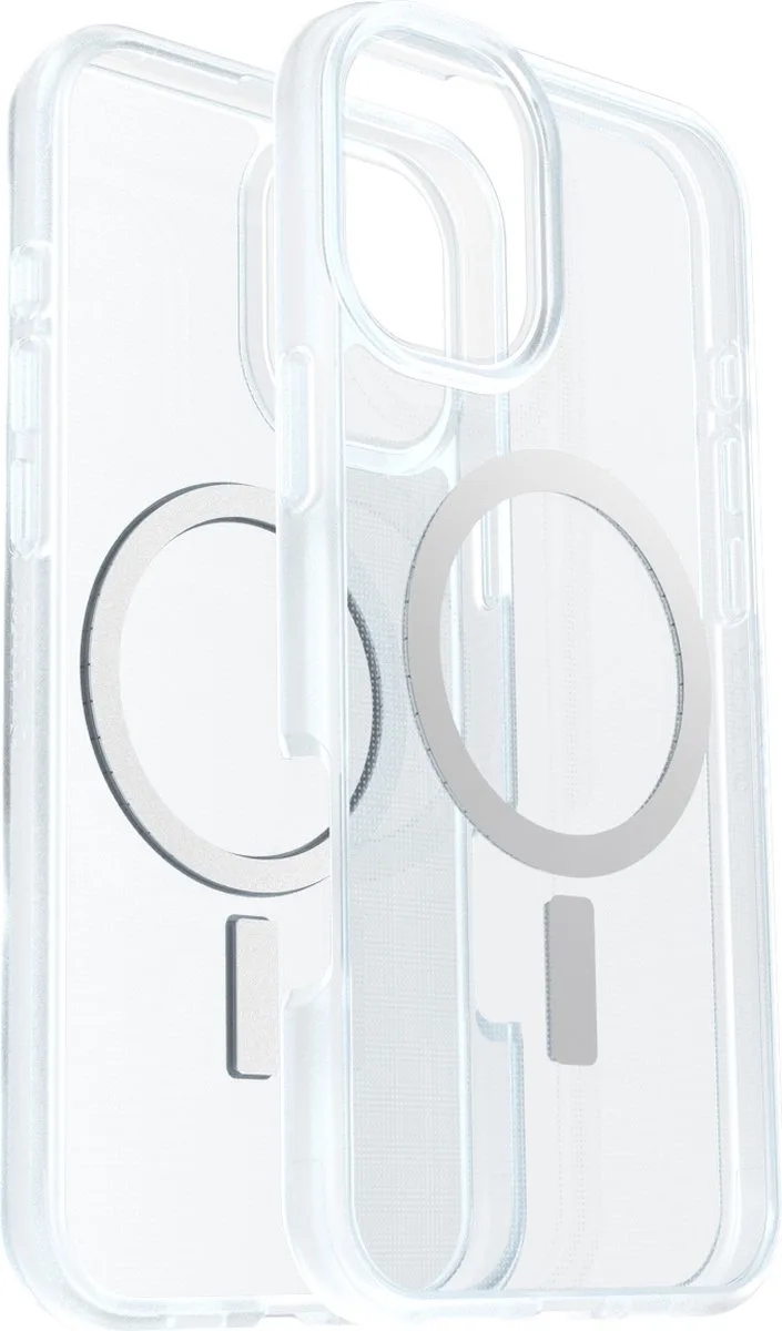 React MagSafe Case Apple iPhone 16 Plus Clear van OtterBox in Zwart – productfoto