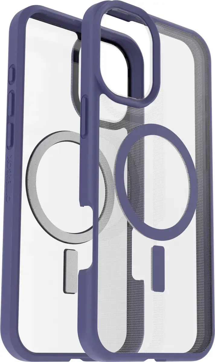 React MagSafe Case Apple iPhone 16 Plus Violet, Transparant MagSafe compatible de OtterBox en Violet, Transparent – photo produit