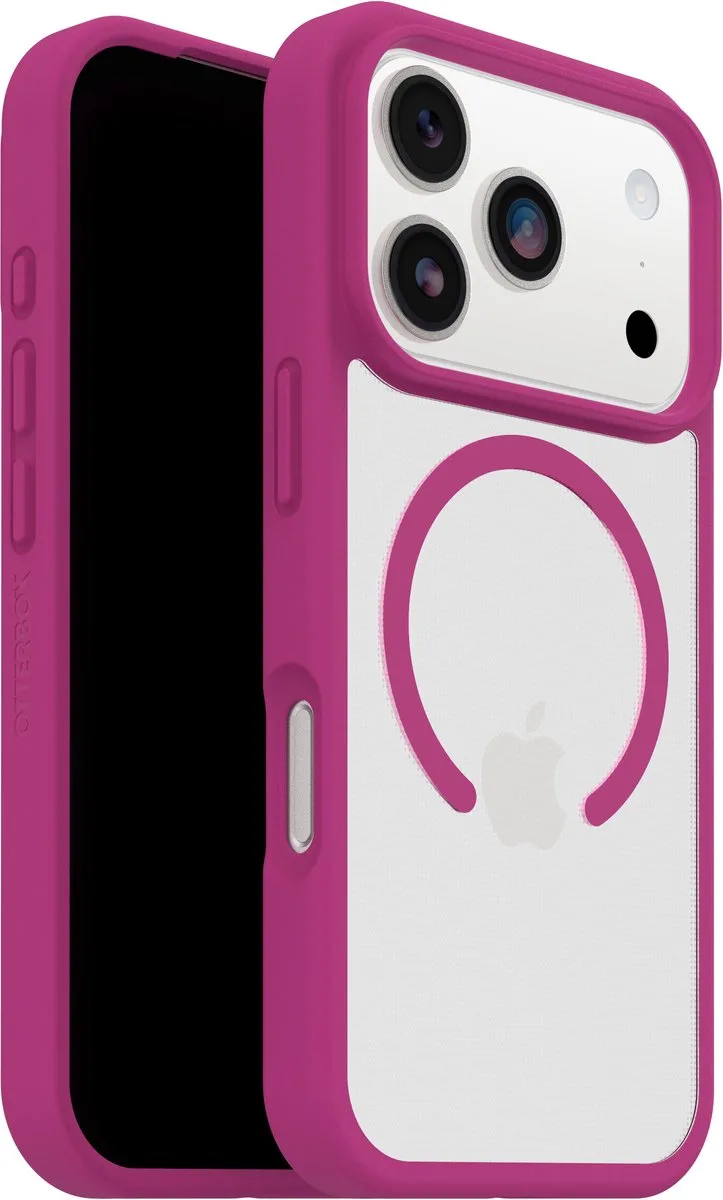 React - MagSafe Hoesje - Geschikt voor iPhone 17 pro by OtterBox in Pink, Transparent – product photo