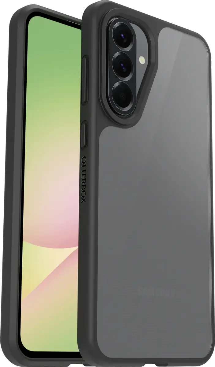 React Pro Pack Case Samsung Galaxy A56 5G Zwart, Transparant Stootbestendig de OtterBox en Noir, Transparent – photo produit