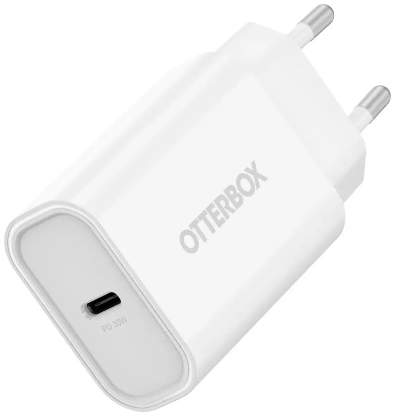 Standard EU USB C USB-oplader 30 W 1x USB-C Binnen från OtterBox i Vit – produktbild