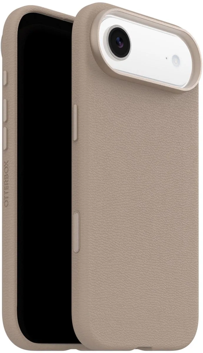 Symmetry Cactus - Geschikt voor iPhone 17 Air - Leren Backcover Magsafe - Zwart från OtterBox i Grå – produktbild