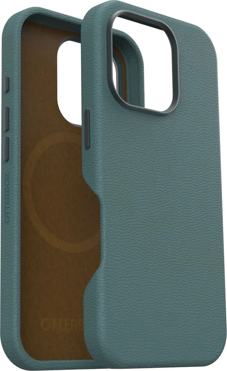Symmetry Cactus Leather Case Apple iPhone 16 Pro Juniper Sprig von OtterBox in Blau – Produktfoto
