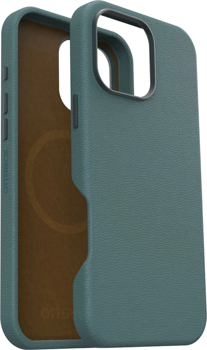Symmetry Cactus Leather Case Apple iPhone 16 Pro Max Juniper Sprig von OtterBox in Blau – Produktfoto