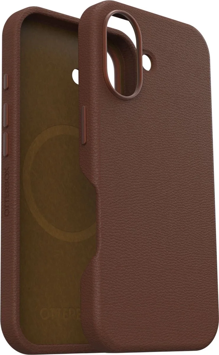 Symmetry Cactus Leather Case Apple iPhone 16 Rich Adobe von OtterBox in Braun – Produktfoto