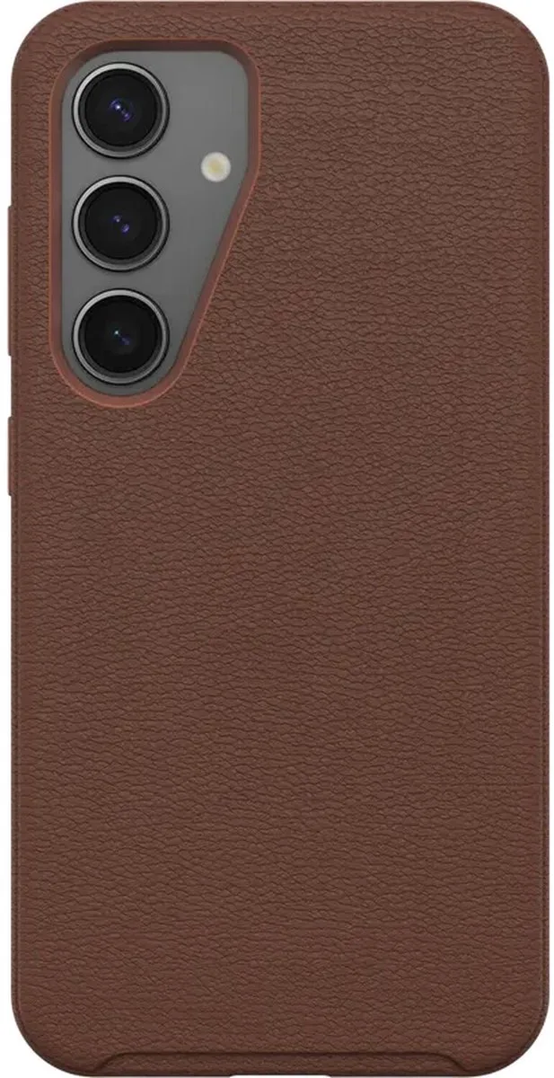 Symmetry Cactus Leer Hoesje Geschikt voor Samsung Galaxy S25 Plus - Back Cover von OtterBox in Braun – Produktfoto