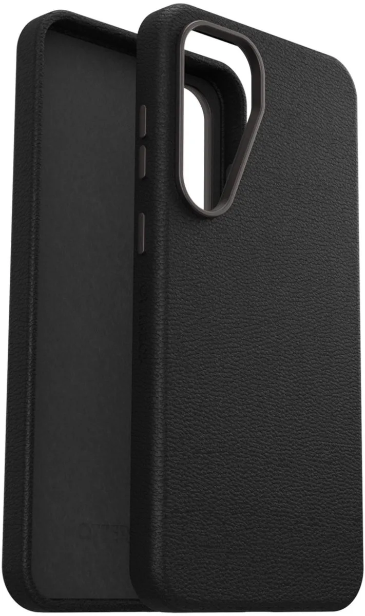 Symmetry Cactus Leer Hoesje Geschikt voor Samsung Galaxy S25 Plus - Back Cover by OtterBox in Black – product photo