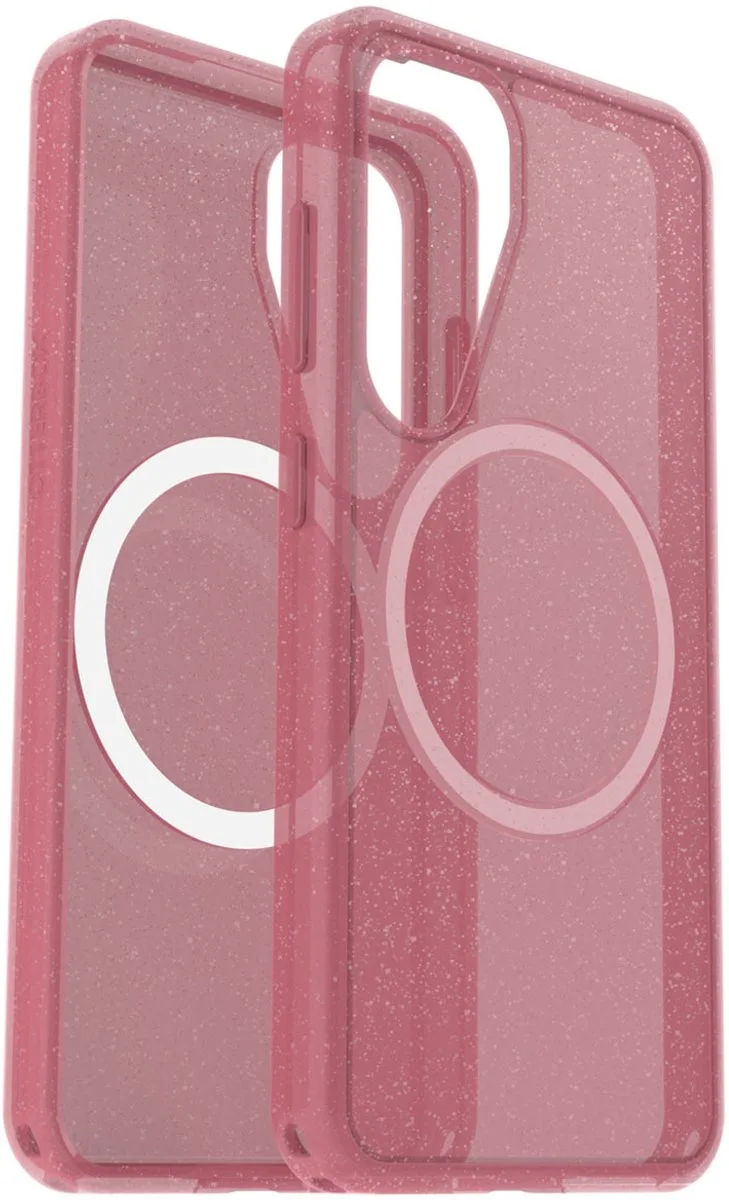 Symmetry Clear Backcover geschikt voor MagSafe geschikt voor Samsung Galaxy S25 - Thimbleberry by OtterBox in Pink – product photo