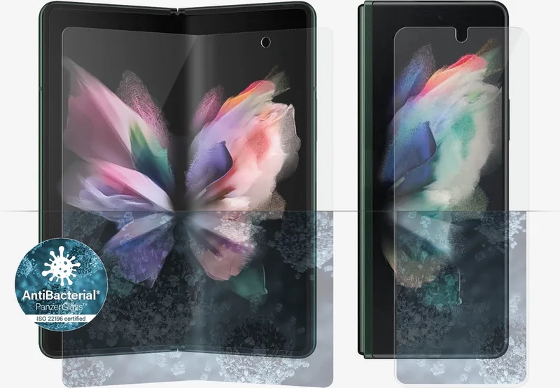 Anti-Bacterial Case Friendly Screenprotector geschikt voor Samsung Galaxy Z Fold3 by PanzerGlass – product photo