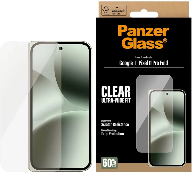 Anti-Bacterial Screenprotector voor de Google Pixel 11 Pro Fold by PanzerGlass – product photo