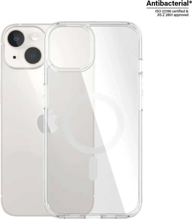 Apple iPhone 14/13 MagSafe HardCase Clear van PanzerGlass in Transparant – productfoto