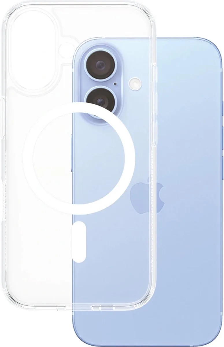 Apple iPhone 16 - MagSafe HardCase Clear by PanzerGlass in White – product photo