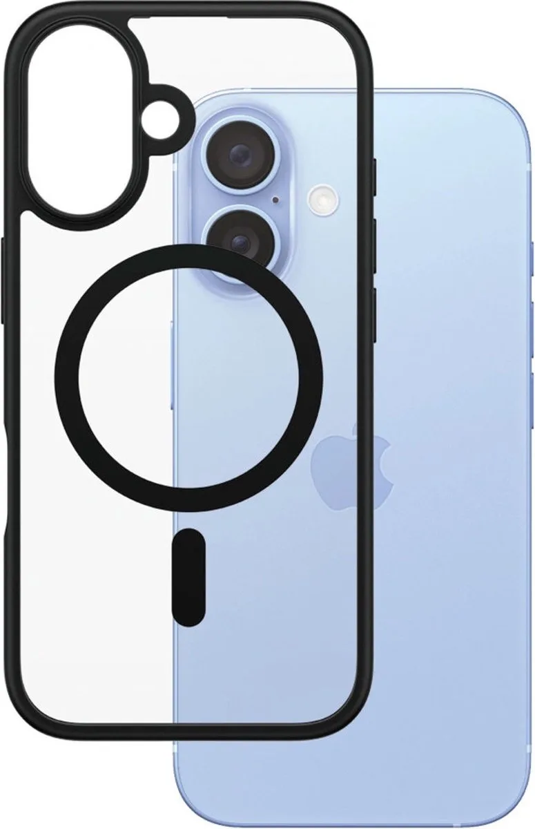 Apple iPhone 16 - MagSafe HardCase Clear by PanzerGlass in Black – product photo