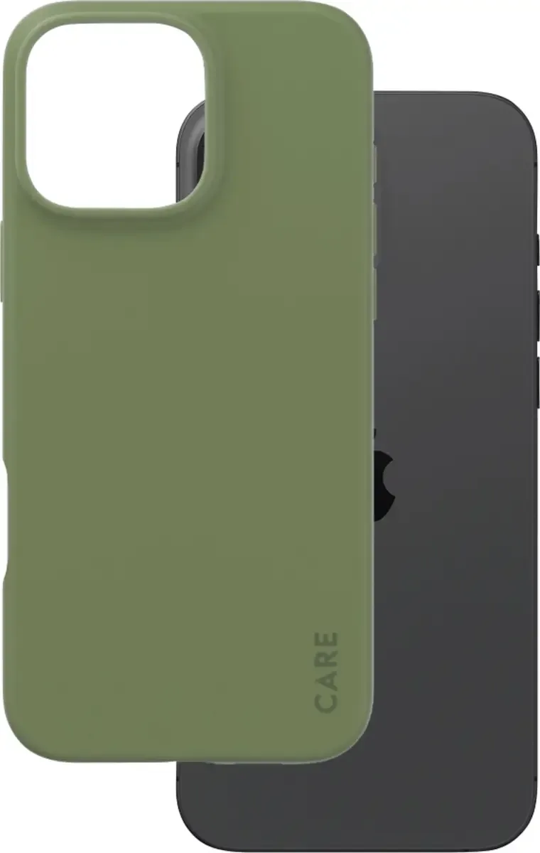 CARE by ® Fashionable Backcover Apple iPhone 16 Pro Max Inductieve lading från PanzerGlass i Grön – produktbild