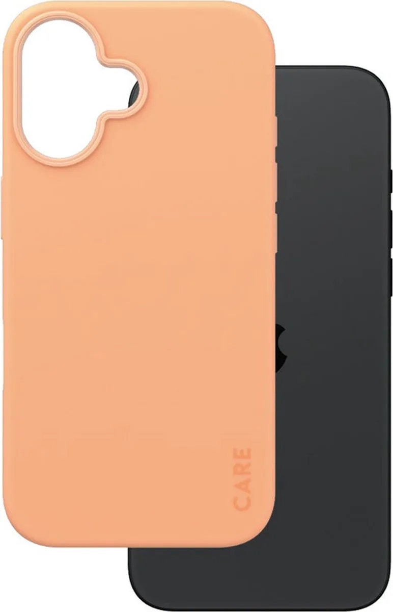 CARE by PanzerGlass Fashionable Case Peachy w. MagSafe iPhone 16 från PanzerGlass i Orange – produktbild