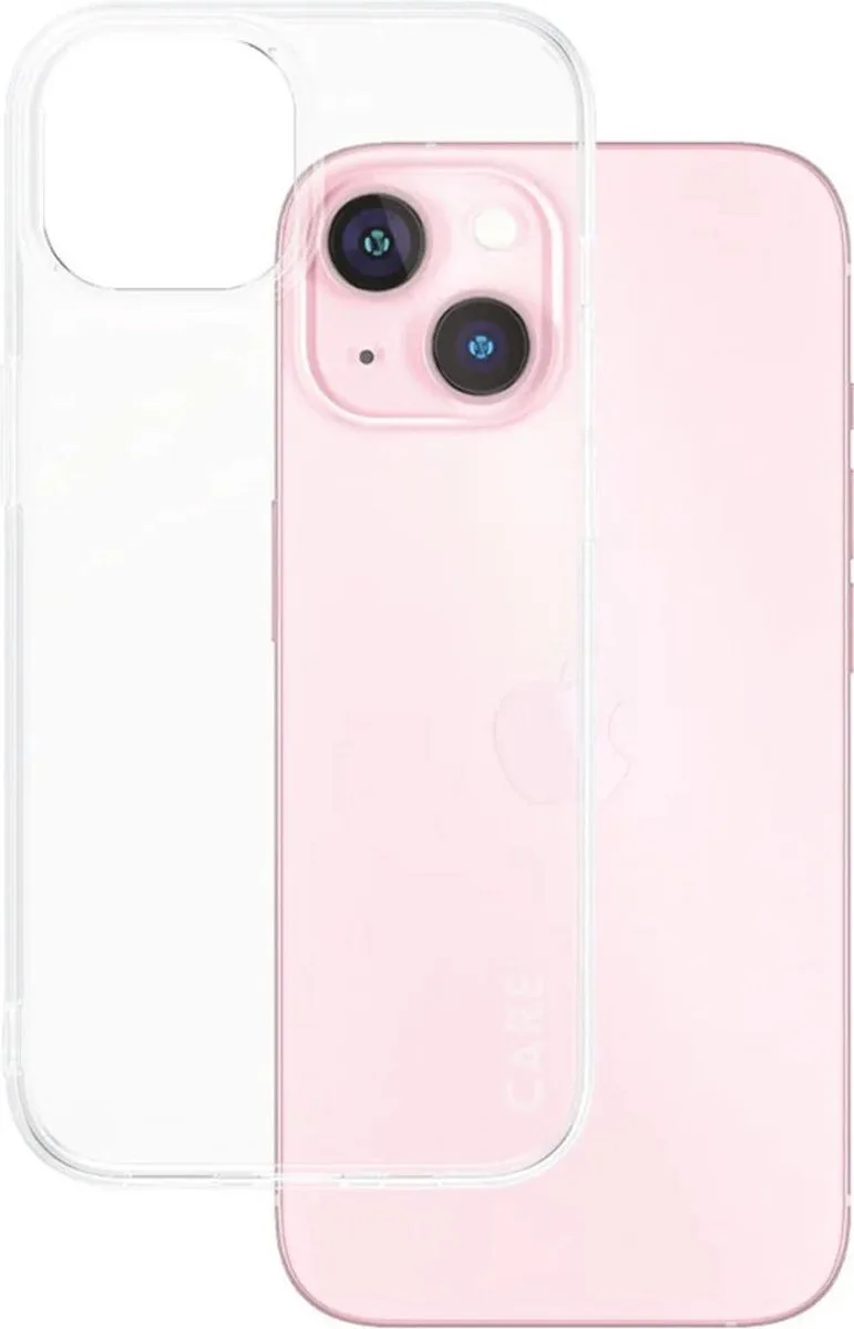 CARE by PanzerGlass Fashionable Case - X-Ray Soft Basic iPhone 15 van PanzerGlass in Transparant – productfoto