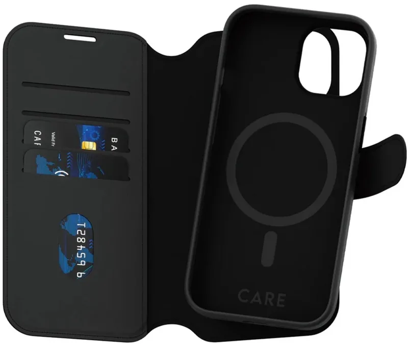 CARE by PanzerGlass Feature Case Tango Two-in-One Wallet w. MagSafe iPhone 15 by PanzerGlass in Black – product photo