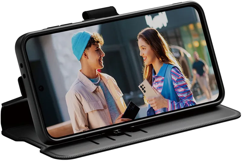 CARE by PanzerGlass Feature Wallet Case w. Kickstand Samsung Galaxy A36 by PanzerGlass in Black – product photo