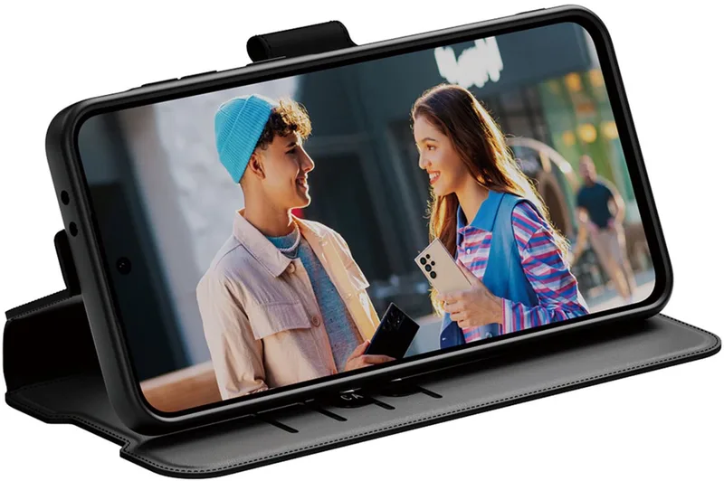CARE by PanzerGlass Feature Wallet Case w. Kickstand Samsung Galaxy A26 fra PanzerGlass i Sort – produktbillede