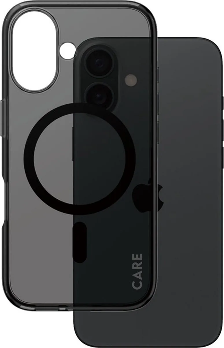 CARE by PanzerGlass Flagship Case Smokey Urban Combat w. - MagSafe iPhone 16 de PanzerGlass en Noir – photo produit