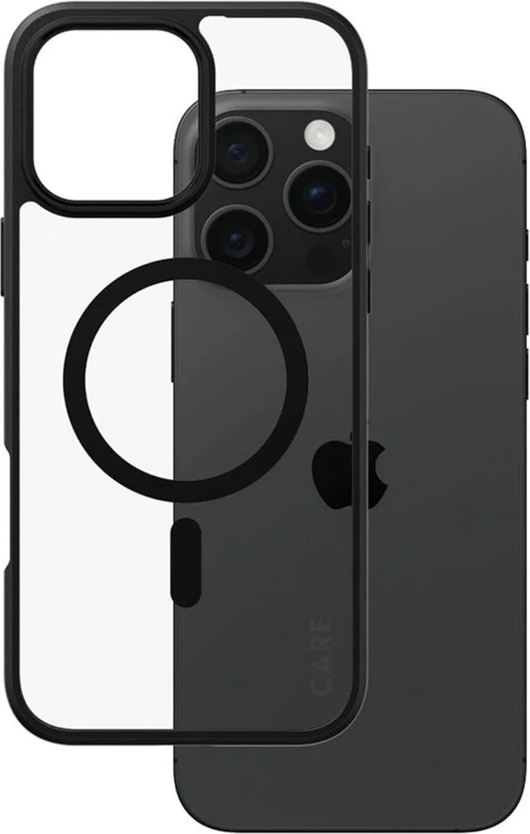 CARE by PanzerGlass Flagship Case - Transparant Urban Combat w. - Frame & MagSafe iPhone 16 Pro Max by PanzerGlass in Black – product photo