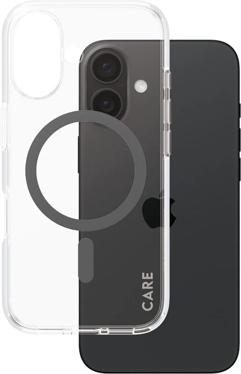 CARE by PanzerGlass Flagship Case - Transparant Urban Combat w. - MagSafe iPhone 16 de PanzerGlass en Noir – photo produit