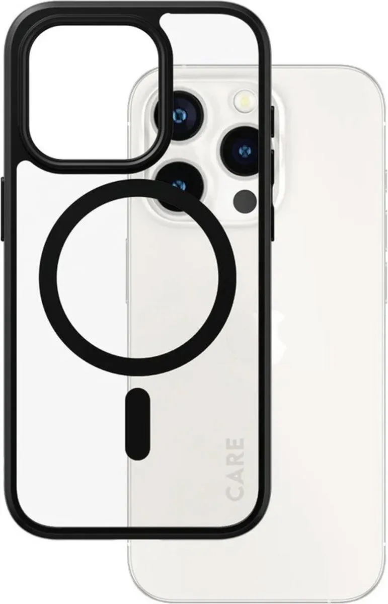 CARE by PanzerGlass Flagship Case - Transparant Urban Combat w. - MagSafe iPhone 15 Pro fra PanzerGlass i Sort – produktbillede