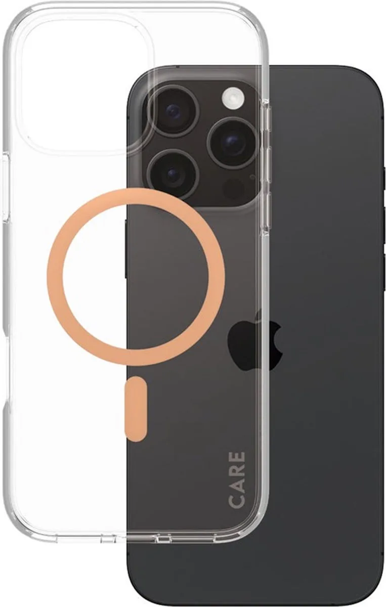 CARE by PanzerGlass Flagship Case - Urban Combat w. Peachy MagSafe iPhone 16 Pro Max de PanzerGlass en Transparent – photo produit