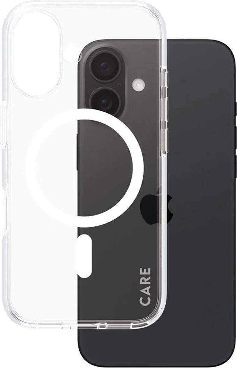 CARE by PanzerGlass Flagship Case - Urban Combat w. - Wit MagSafe iPhone 16 de PanzerGlass en Transparent – photo produit