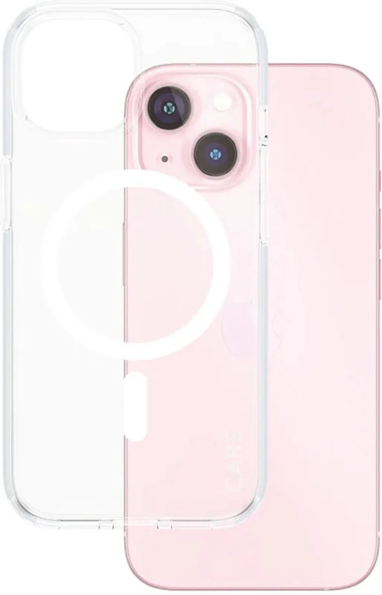 CARE by PanzerGlass Flagship Case - Urban Combat w. - Wit MagSafe iPhone 15 von PanzerGlass in Transparent – Produktfoto