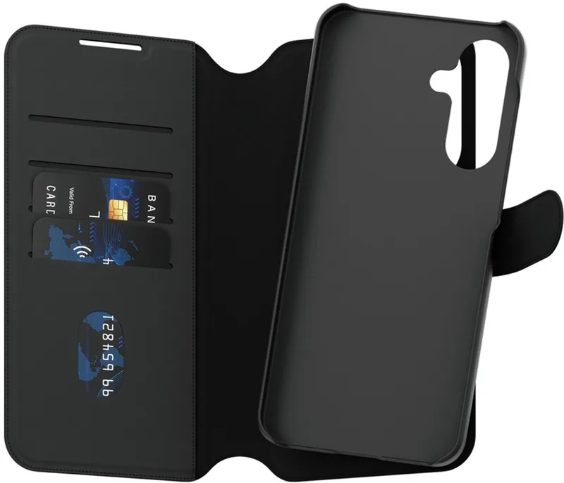 CARE by PanzerGlass Tango 2 in 1 Wallet Case geschikt voor MagSafe geschikt voor Samsung Galaxy A56 - Black by PanzerGlass in Black – product photo