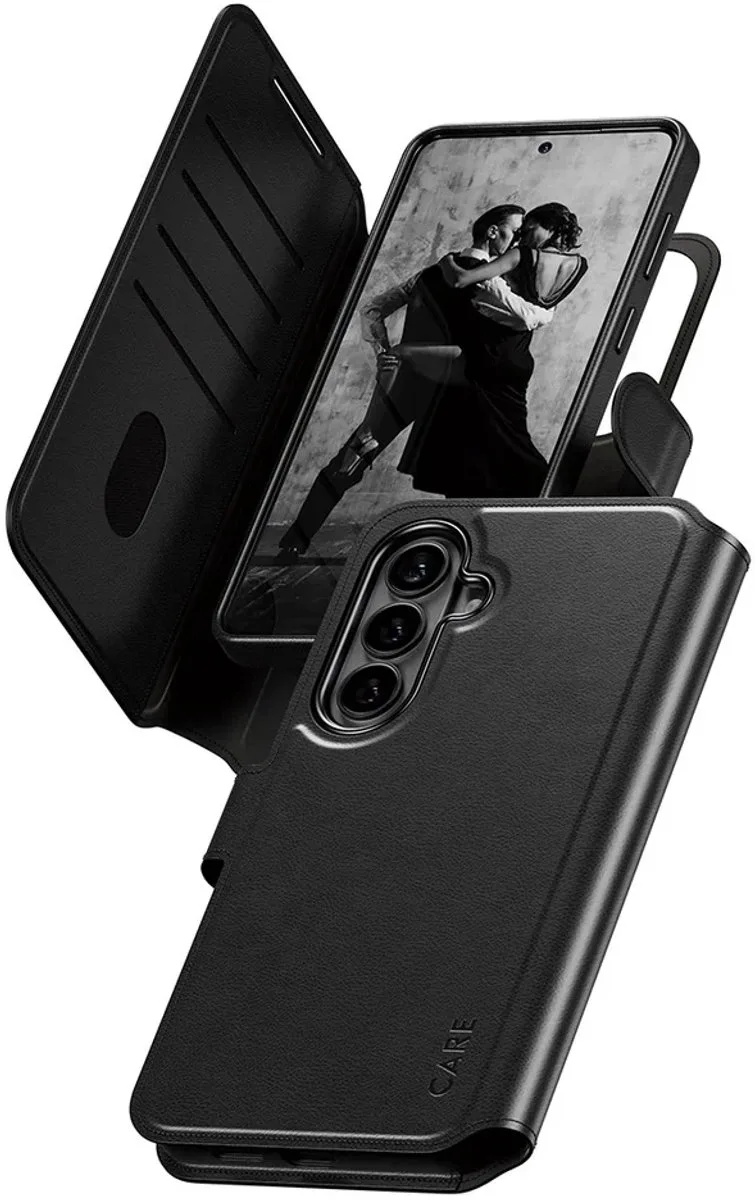 CARE by PanzerGlass Tango 2 in 1 Wallet Case geschikt voor MagSafe geschikt voor Samsung Galaxy S26 Plus fra PanzerGlass i Gennemsigtig – produktbillede