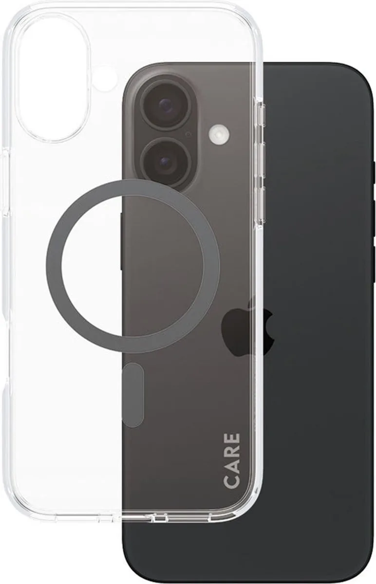 CARE by PanzerGlass Urban Combat Case geschikt voor MagSafe geschikt voor iPhone 16 Plus - Blue de PanzerGlass en Transparent – photo produit