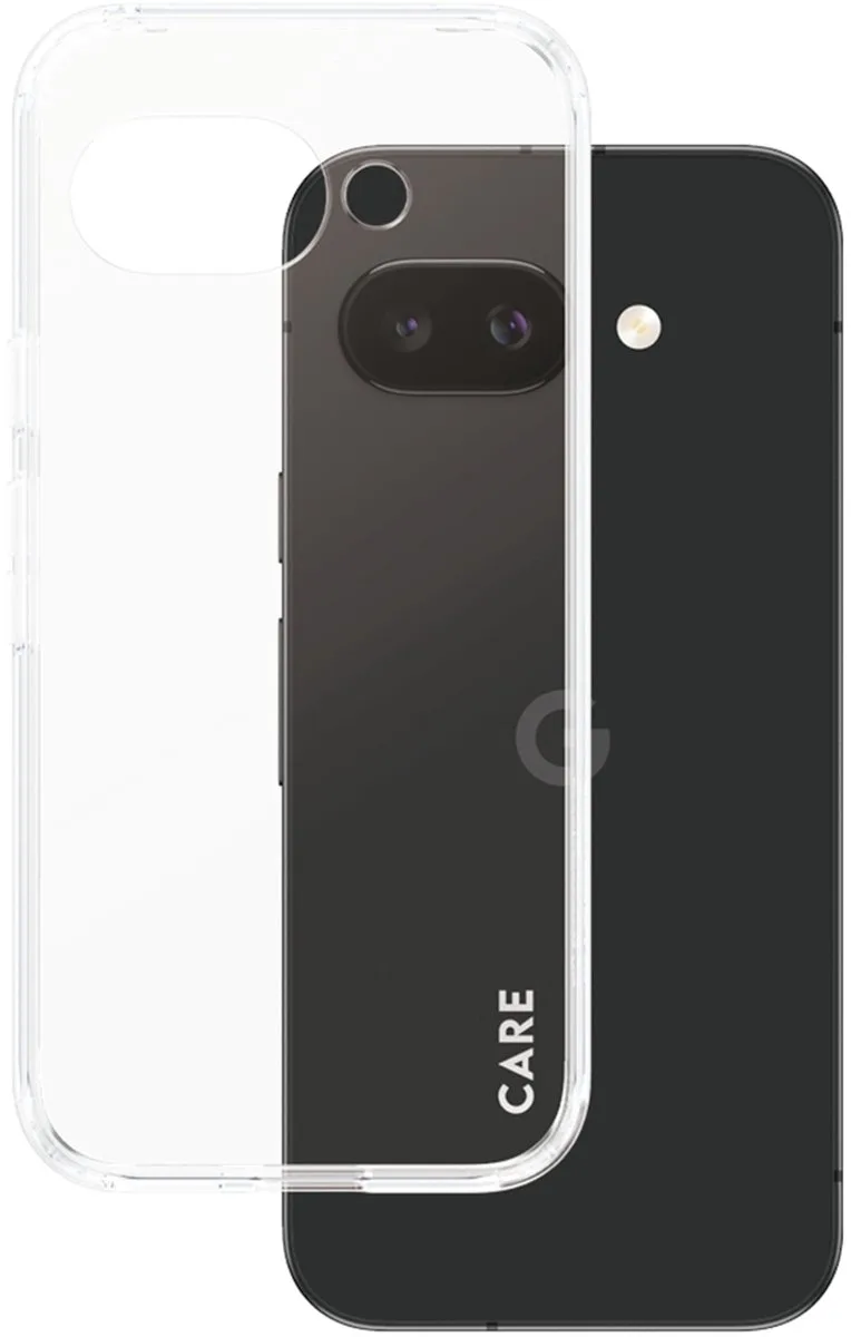 CARE by PanzerGlass Urban Combat Case geschikt voor MagSafe voor de Google Pixel 9A från PanzerGlass i Transparent – produktbild