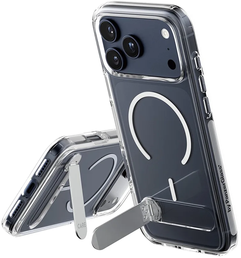 Care Feature Case Voor Iphone 17 Pro Max Magsafe Met Kickstand van PanzerGlass in Zwart – productfoto