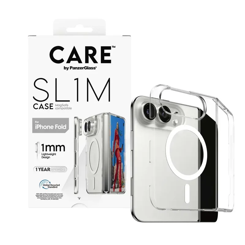CARE SL1M Case Backcover Apple iPhone Duo Transparent Induktives Laden CR12569 by PanzerGlass – product photo
