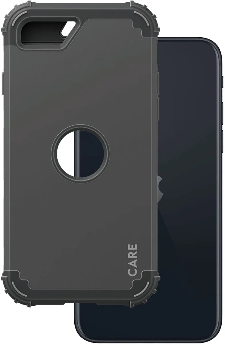 CARE™ by ® Case Black FORCE iPhone SE (2020, 2022) mobiele telefoon behuizingen Hoes de PanzerGlass en Noir – photo produit