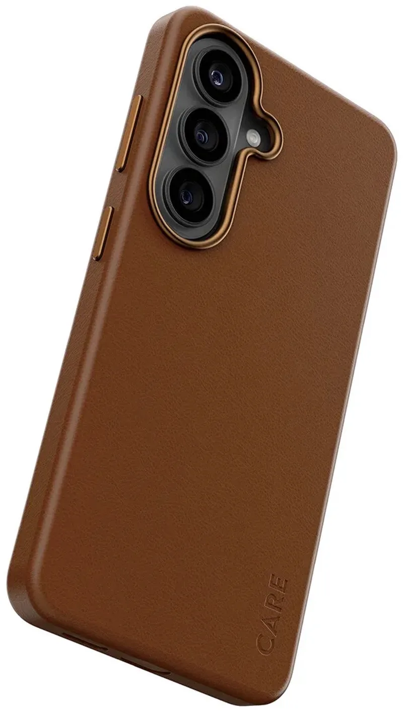 CARE™ by ® Solo Case Brown w. Qi Samsung Galaxy S26 mobiele telefoon behuizingen 16 cm (6.3) Hoes fra PanzerGlass i Brun – produktbillede