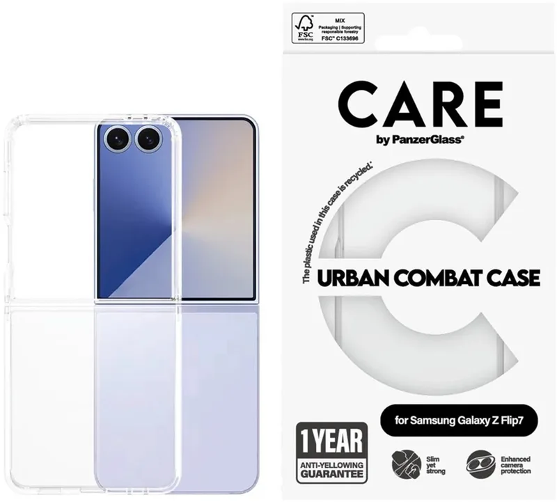 Case Care Van Flagship Urban Combat Voor Samsung Galaxy Z Flip 7 de PanzerGlass en Noir – photo produit