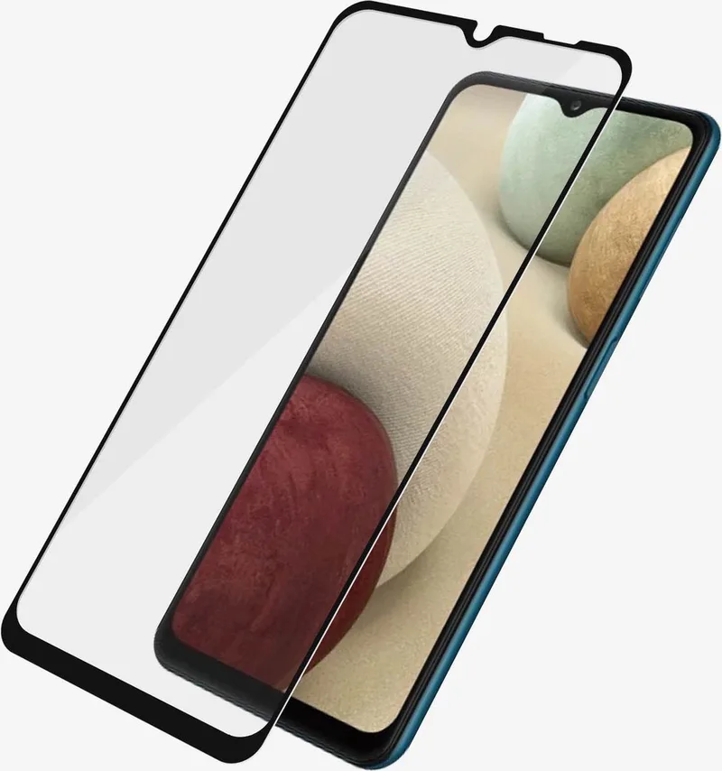 Case Friendly Screenprotector voor de Samsung Galaxy A12 - Zwart von PanzerGlass – Produktfoto