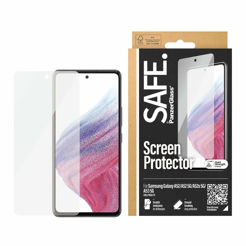 Edge to Edge Fit Tempered Glass - Geschikt voor Samsung Galaxy A52 (A525) från PanzerGlass – produktbild
