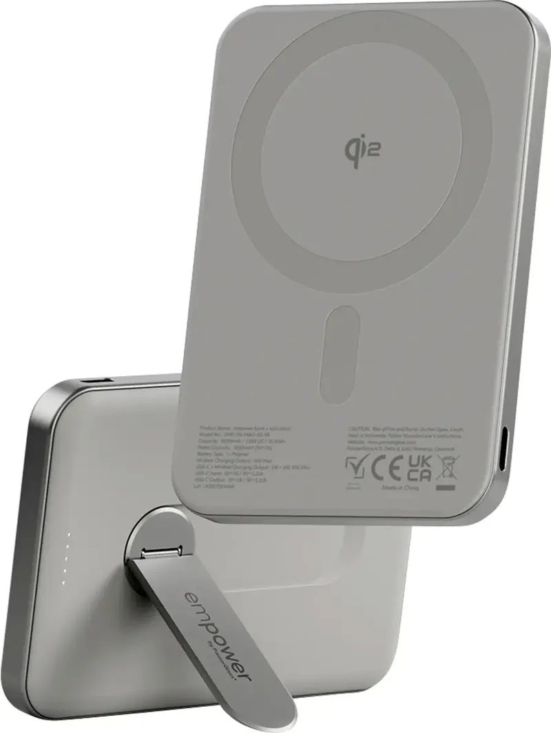 empower Bank Powerbank 5000 mAh Magsafe, Qi Wireless Charging USB-C Statusweergave fra PanzerGlass – produktbillede