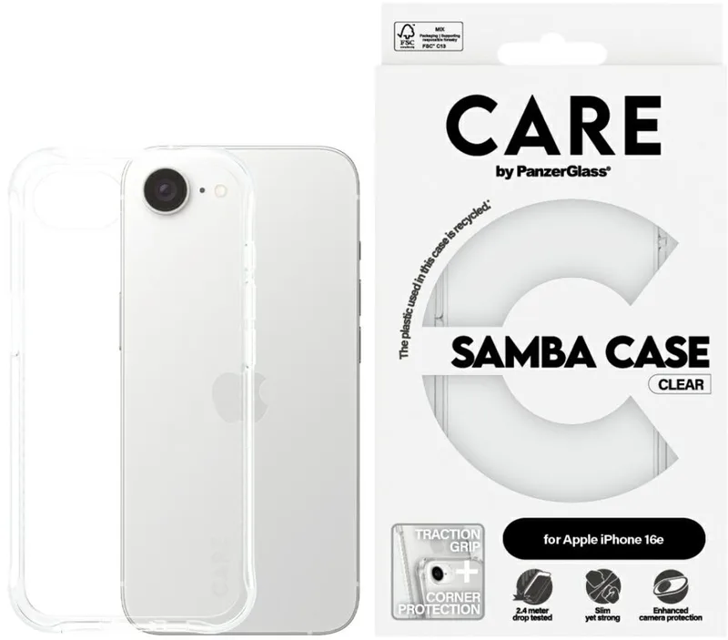 Fashion Serie - Hoesje - iPhone 16e - Elegante Bescherming från PanzerGlass i Transparent – produktbild