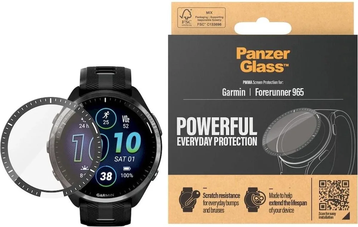 Garmin Forerunner 965 Antibacteriële Screenprotector by PanzerGlass – product photo