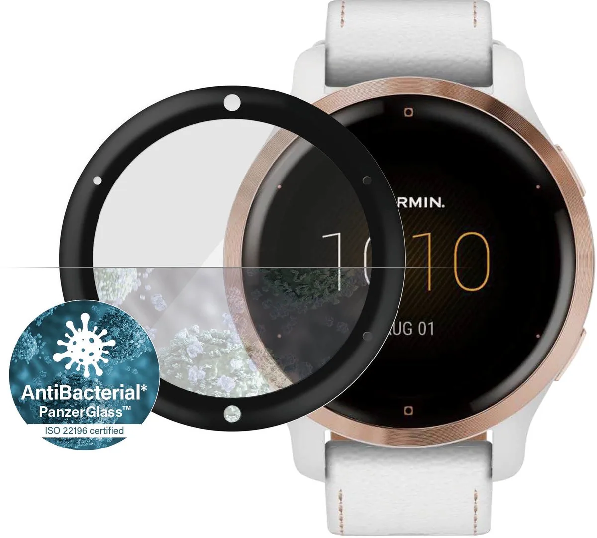 Garmin Venu 2S / Vivoactive 4S Screen Protector från PanzerGlass i Transparent – produktbild