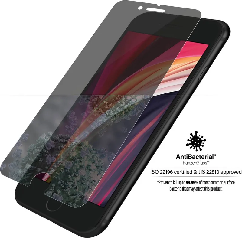 Gehard Glas Privacy Screenprotector Geschikt voor Apple iPhone SE (2020) - Zwart by PanzerGlass – product photo
